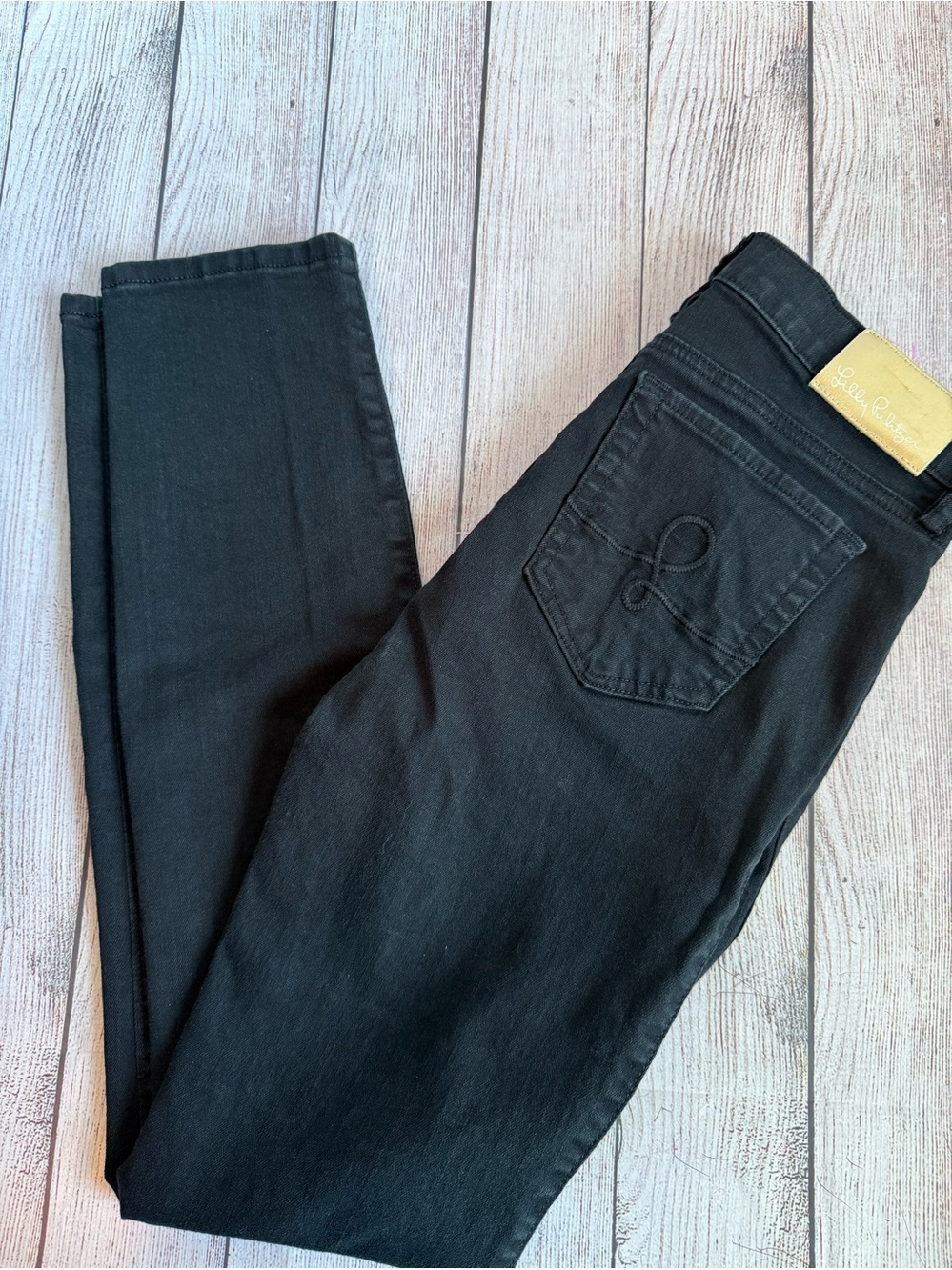 Lilly Pulitzer Black Skinny Jeans 0